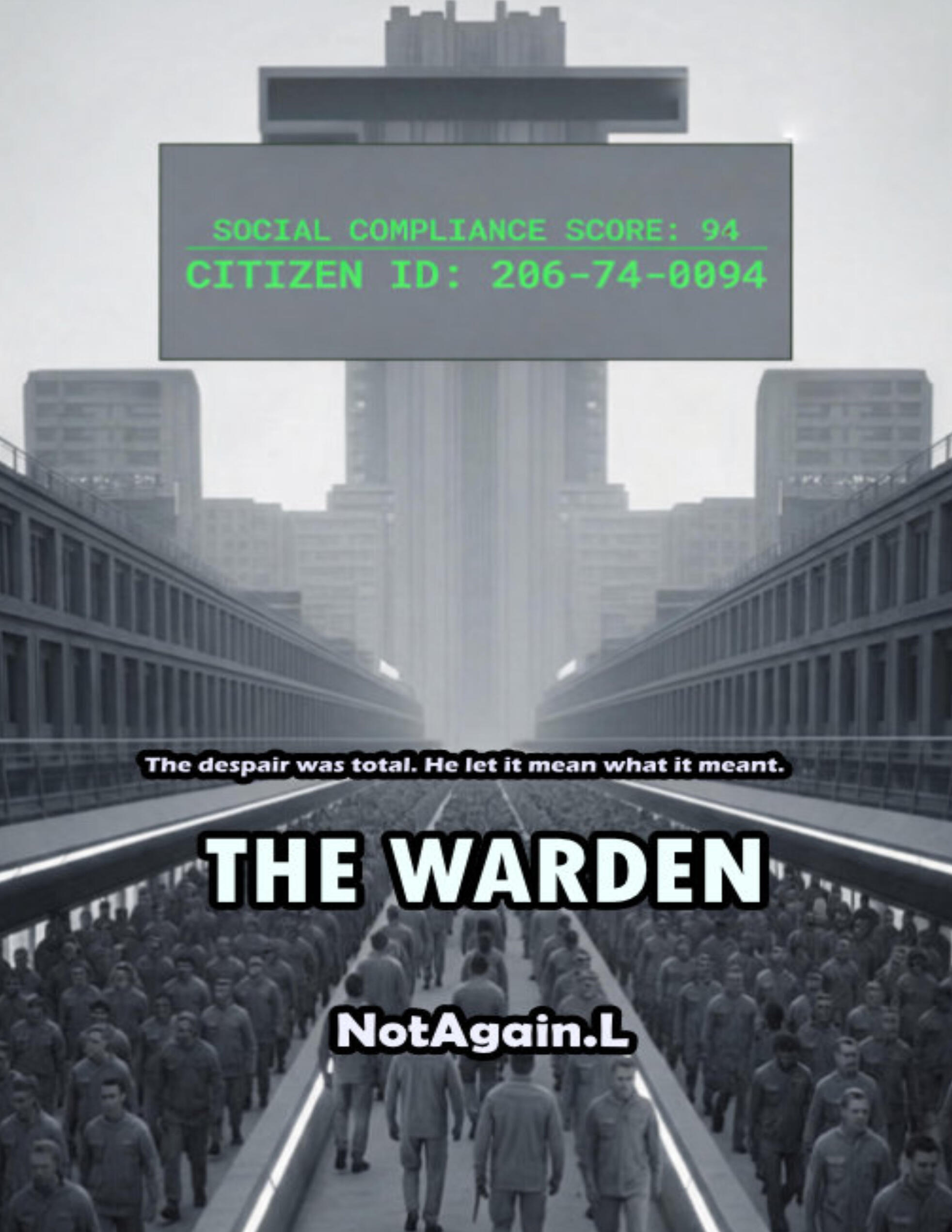 The Warden: No One Built the Cage The despair was total. He let it mean what it meant.
